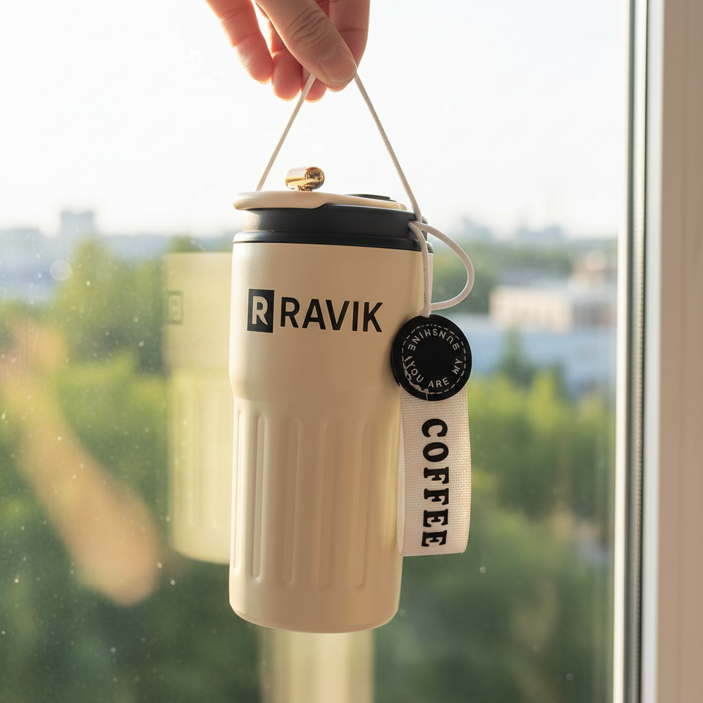 RAVIK Snjallhitabrúsi með LED-hitanema