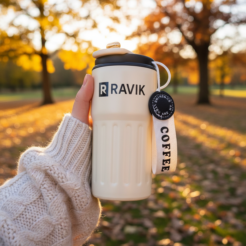 RAVIK Snjallhitabrúsi með LED-hitanema