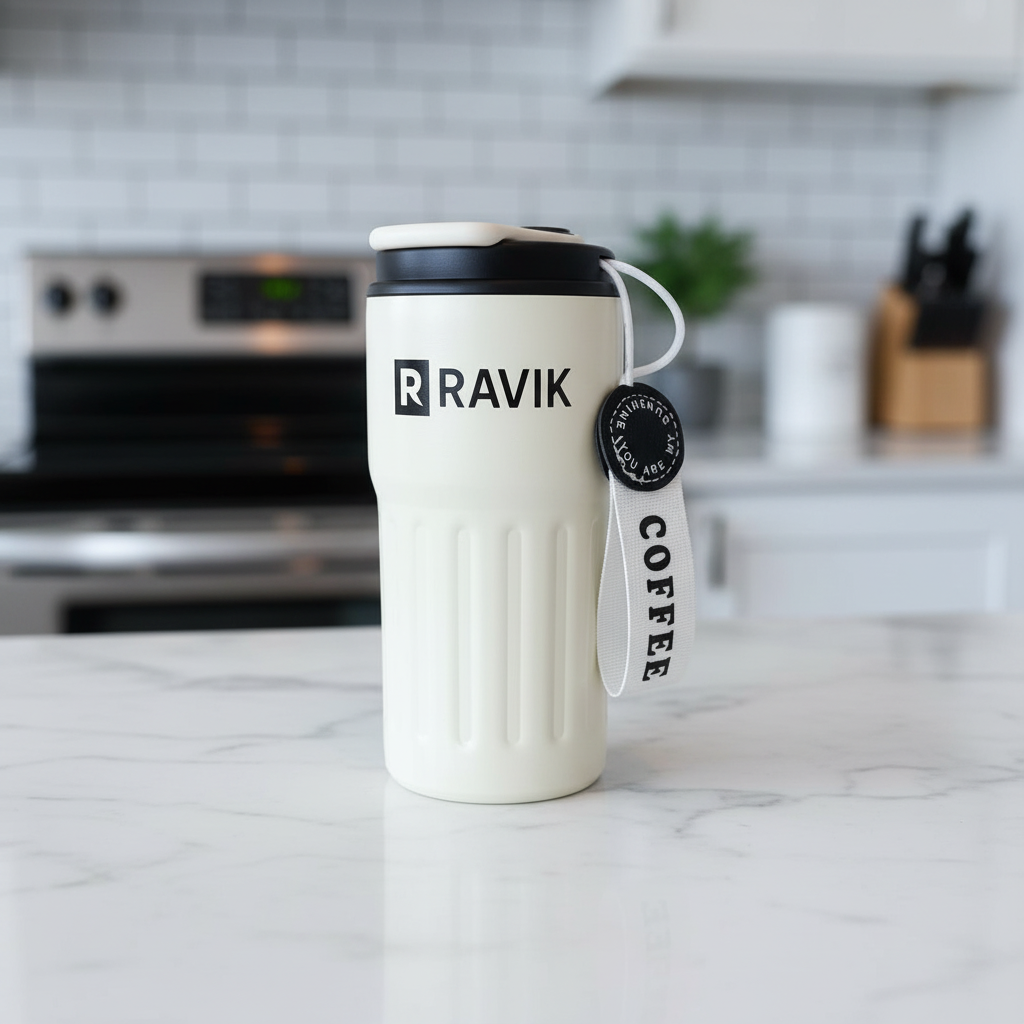 RAVIK Snjallhitabrúsi með LED-hitanema