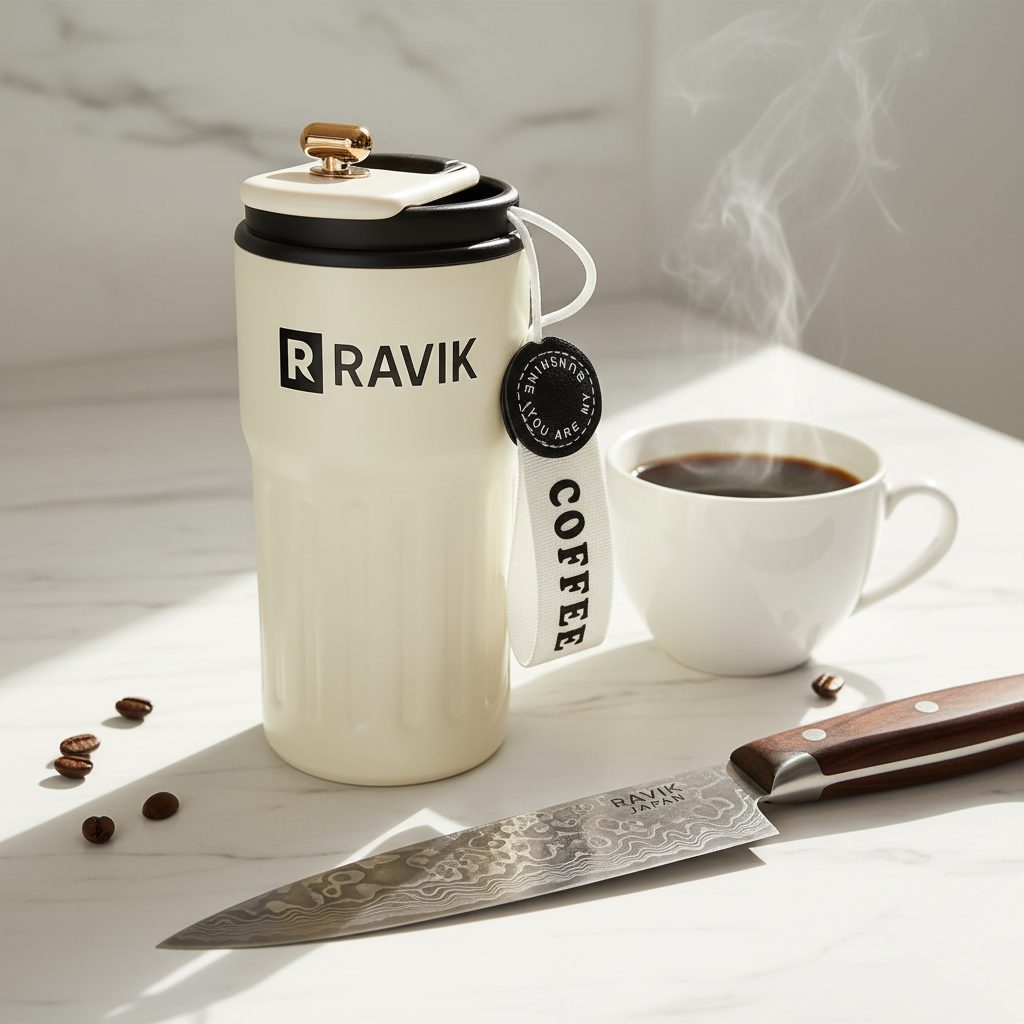 RAVIK Snjallhitabrúsi með LED-hitanema